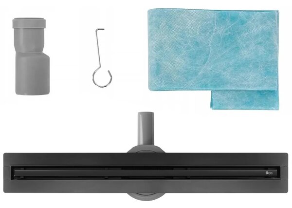 Lineáris lefolyó Neox Slim pro black 80