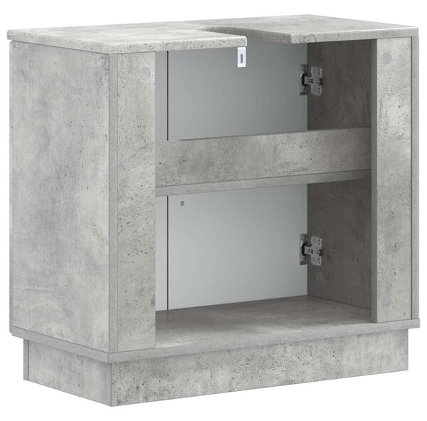Fürdőszobai mosdószekrény HOORN Betonszürke 59,5 x 31,5 x 56 cm