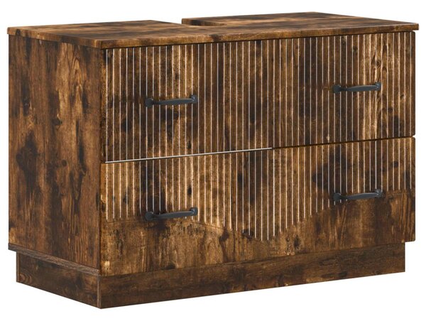 Fürdőszobai mosdószekrény HOORN Füstös Tölgy 82 x 41 x 56 cm