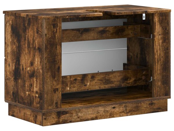 Fürdőszobai mosdószekrény HOORN Füstös Tölgy 82 x 41 x 56 cm