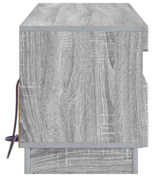 LED TV szekrény Szürke Sonoma Szerelt Fa