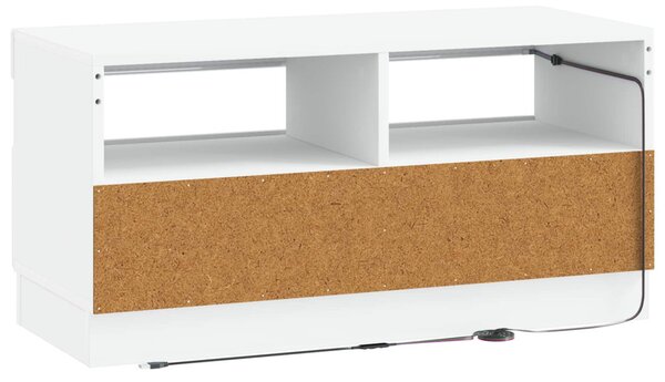LED TV szekrény Fehér Szerelt Fa
