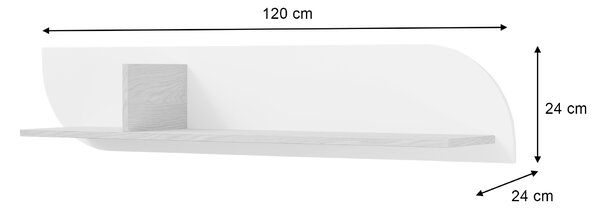 CARMEN fali polc - bézs