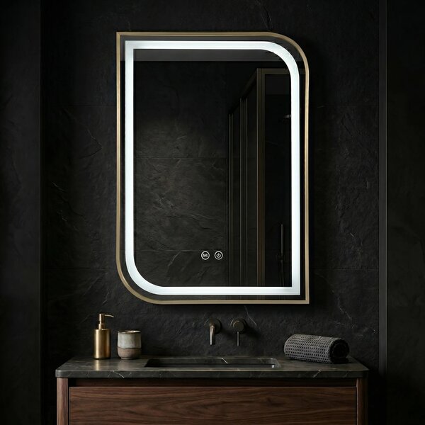 LED Tükör ZONE 80X60 GOLD BRUSH