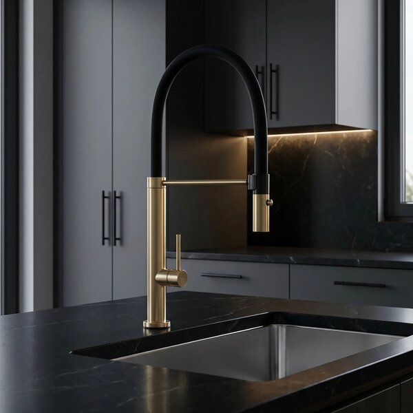 Konyhai csaptelep Rea Viera gold brush
