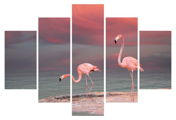 Flamingók képe (150x105 cm)