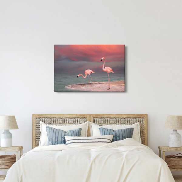 Flamingók képe (90x60 cm)