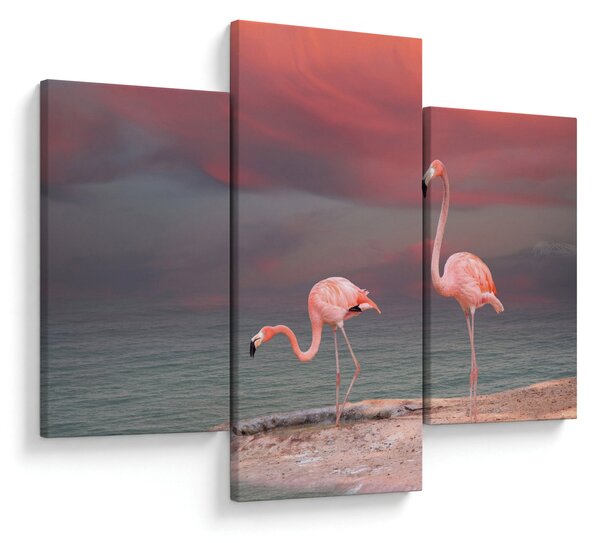 Flamingók képe (90x60 cm)