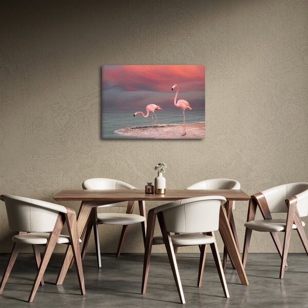Flamingók képe (70x50 cm)