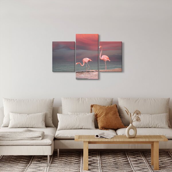 Flamingók képe (90x60 cm)