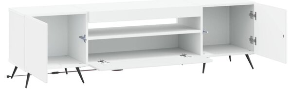 LED TV szekrény Fehér Szerelt Fa