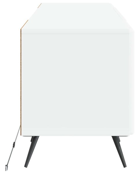 LED TV szekrény Fehér Szerelt Fa