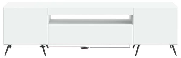 LED TV szekrény Fehér Szerelt Fa