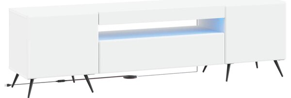 LED TV szekrény Fehér Szerelt Fa