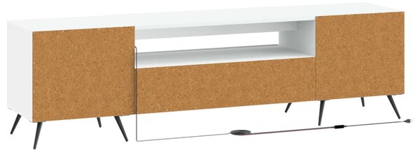 LED TV szekrény Fehér Szerelt Fa