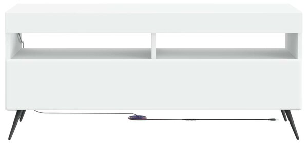 LED TV szekrény Fehér Szerelt Fa