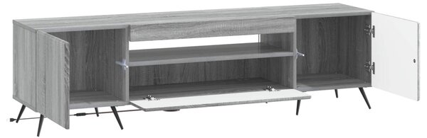 LED TV szekrény Szürke Sonoma Szerelt Fa