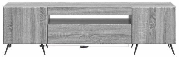 LED TV szekrény Szürke Sonoma Szerelt Fa