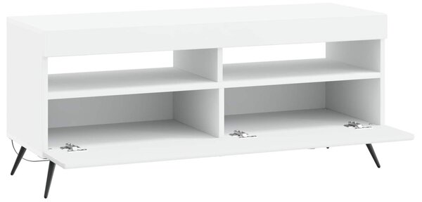 LED TV szekrény Fehér Szerelt Fa