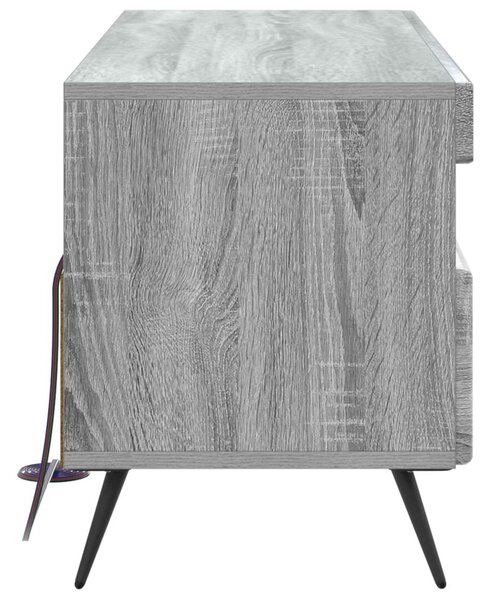 LED TV szekrény Szürke Sonoma Szerelt Fa