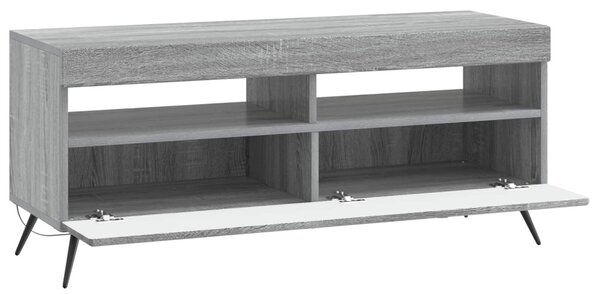 LED TV szekrény Szürke Sonoma Szerelt Fa