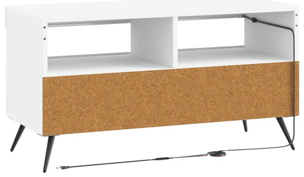 LED TV szekrény Fehér Szerelt Fa