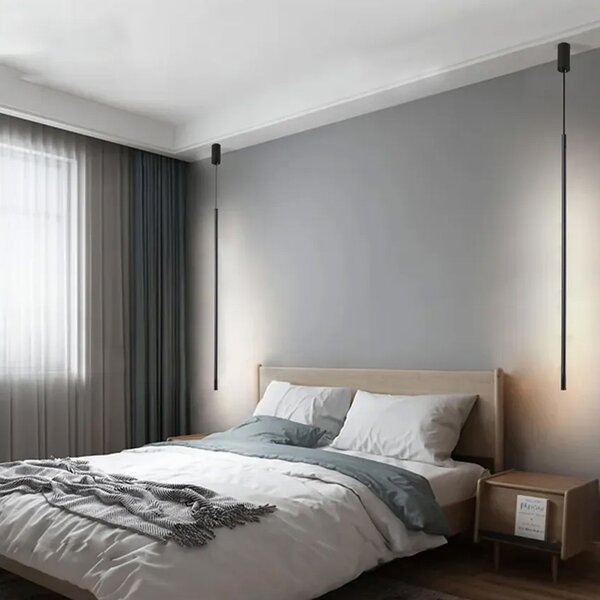 Toolight Szerszámlámpa, LED mennyezeti lámpa 100cm, 18W, APP1449-C, fekete matt, OSW-04186