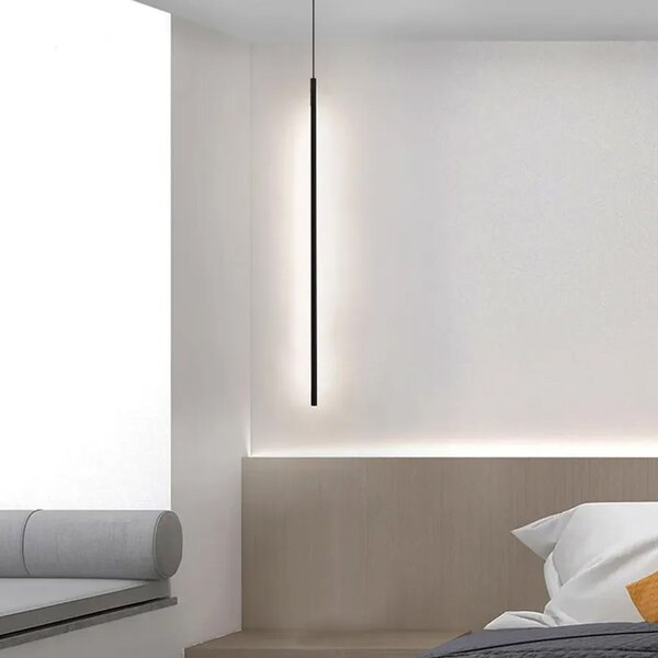 Toolight Szerszámlámpa, LED mennyezeti lámpa 100cm, 18W, APP1449-C, fekete matt, OSW-04186