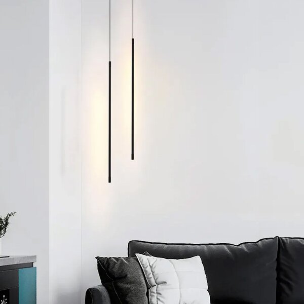 Toolight Szerszámlámpa, LED mennyezeti lámpa 100cm, 18W, APP1449-C, fekete matt, OSW-04186
