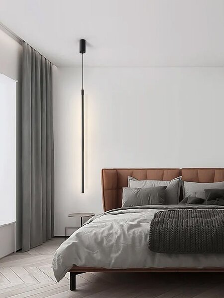 Toolight Szerszámlámpa, LED mennyezeti lámpa 100cm, 18W, APP1449-C, fekete matt, OSW-04186