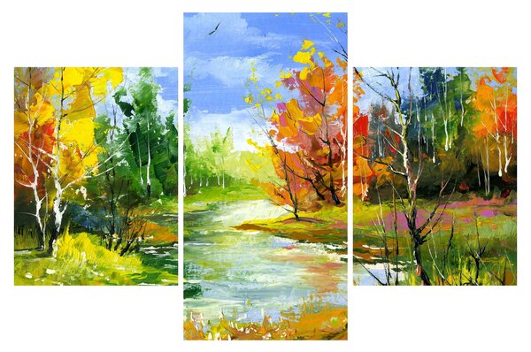 Kép - Tájfestés (90x60 cm)