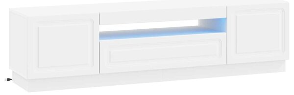 LED TV szekrény Fehér Szerelt Fa
