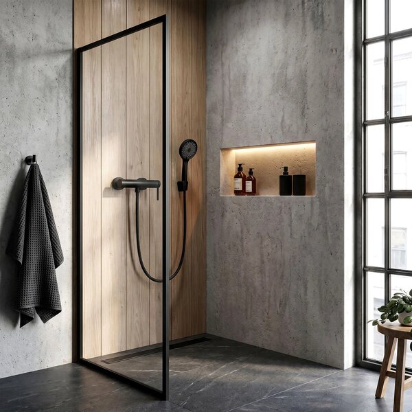 Zuhanycsaptelep Rivo Black