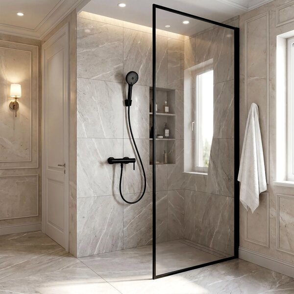 Zuhanycsaptelep Rivo Black