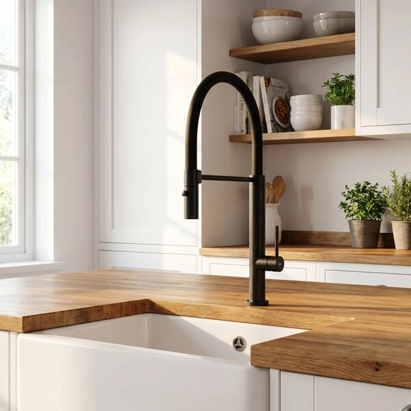 Konyhai csaptelep Rea Viera Black