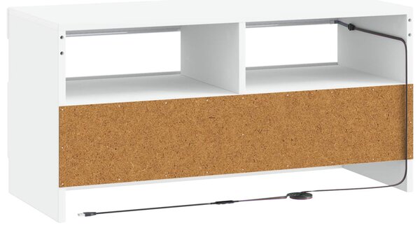 LED TV szekrény Fehér Szerelt Fa