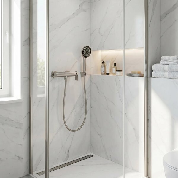 Zuhanycsaptelep Rea Hunter Brushed Nickel