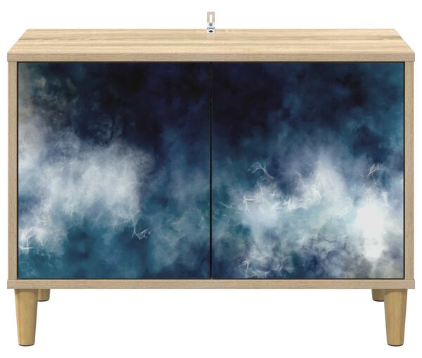TV szekrény RAALTE 69 x 33 x 50 cm Sonoma Szerelt Fa