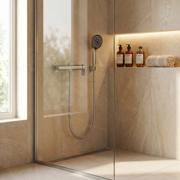 Zuhanycsaptelep Rea Hunter Brushed Nickel