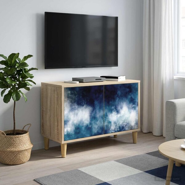 TV szekrény RAALTE 69 x 33 x 50 cm Sonoma Szerelt Fa