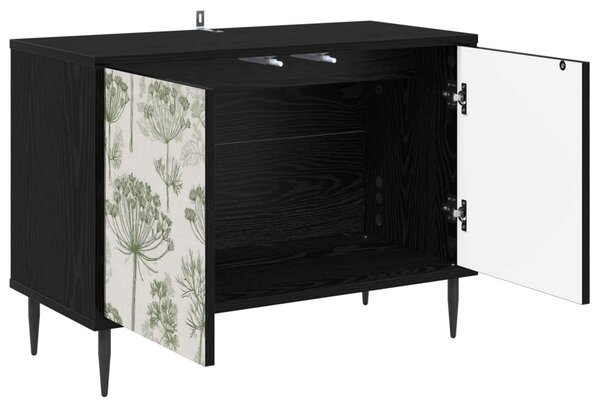 TV szekrény GOTHA 69 x 33 x 50,5 cm Fekete Tölgy Szerelt Fa