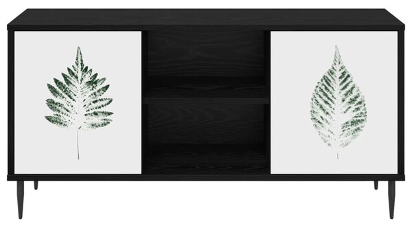 TV szekrény HANAU 102 x 33 x 51 cm Fekete Tölgy Szerelt Fa