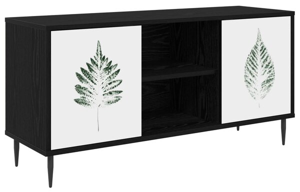 TV szekrény HANAU 102 x 33 x 51 cm Fekete Tölgy Szerelt Fa