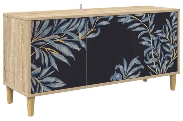TV szekrény DOKKUM 102 x 33 x 50 cm Sonoma Szerelt Fa