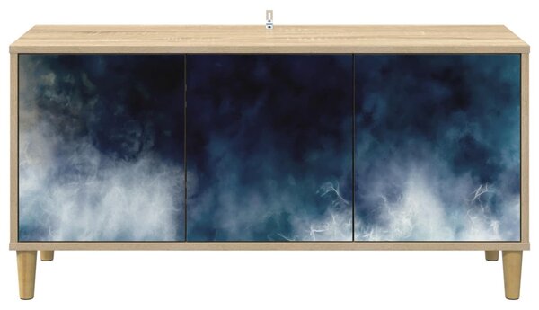 TV szekrény RAALTE 102 x 33 x 50 cm Sonoma Szerelt Fa