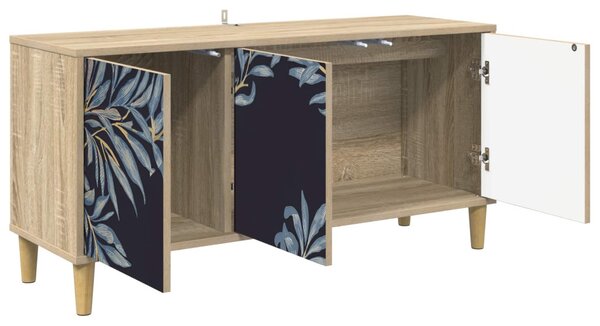 TV szekrény DOKKUM 102 x 33 x 50 cm Sonoma Szerelt Fa
