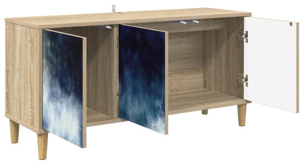 TV szekrény RAALTE 102 x 33 x 50 cm Sonoma Szerelt Fa