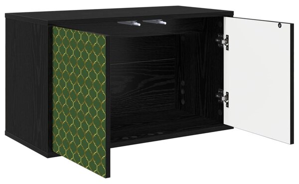 Falsítható TV Szekrény GELEEN 69 x 33 x 40 cm Fekete Tölgy