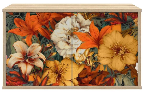 Falsítható TV Szekrény GENNEP 69 x 33 x 40 cm Sonoma Tölgy