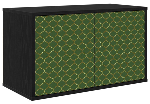 Falsítható TV Szekrény GELEEN 69 x 33 x 40 cm Fekete Tölgy